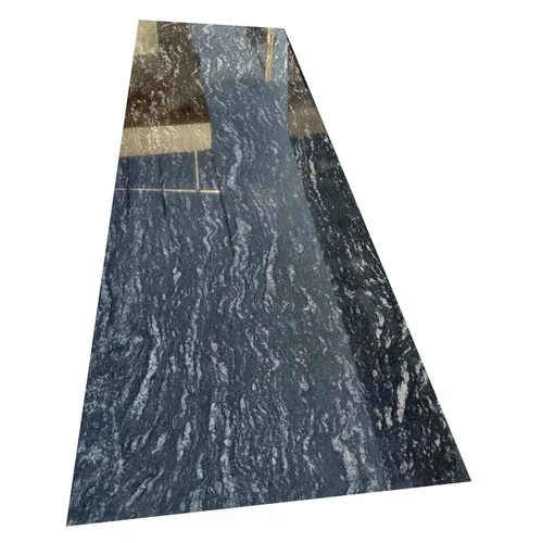 16mm River Black Granite Slab - 16mm Thickness, Customizable Size, Polished Finish, Elegant Deep Black Color | Ideal for Industrial Flooring, Countertops, and Wall Cladding