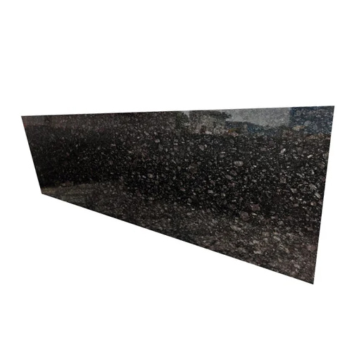 16mm Black Galaxy Rectangular Granite Slab - Granite Material, Customized Size, Polished Surface Finish, Deep Black Color, 16mm Thickness | Industrial Applications