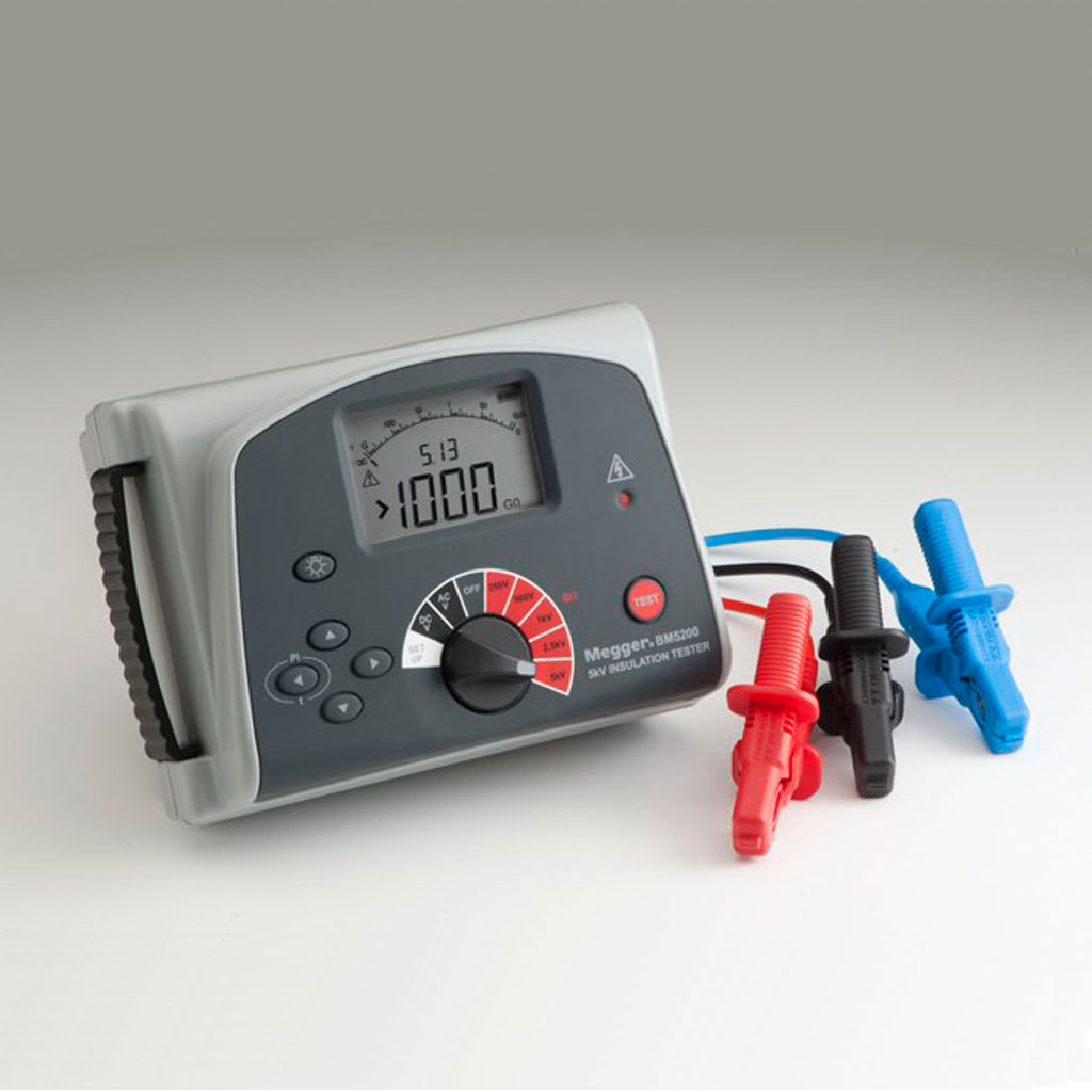 Black Bm5500-5kv Insulation Tester