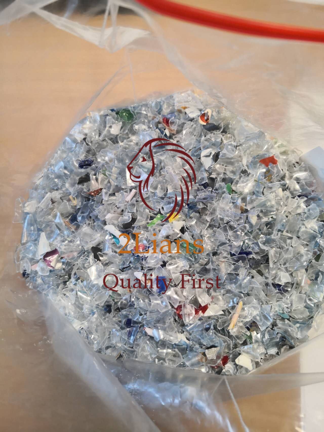 Pet Flakes Grade B Mixed Transparent Color