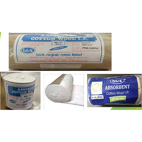 Absorbent Cotton Wool Roll - 100% Cotton, Assorted Sizes from 15g to 1kg, Length 6cm to 45cm, Blue or Brown Paper Options, Disposable