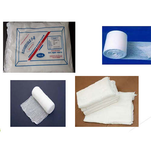 Absorbent Gauze and Rolled Gauze - 100% Cotton, 45x16 Mtr to 100x20 Mtr Sizes, White Color, Medical Grade, Disposable, Woven Style, Individually Wrapped