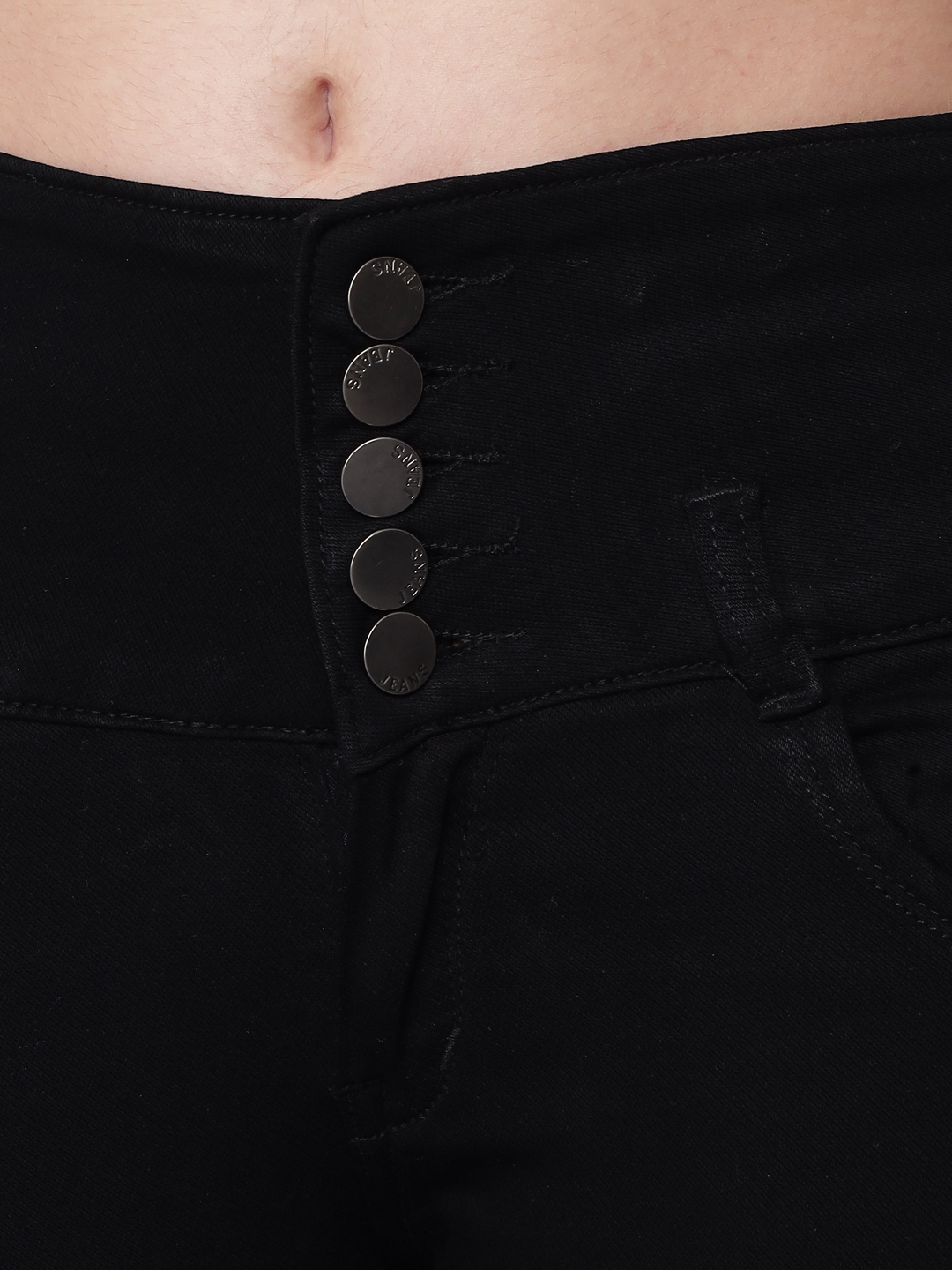 M Moddy 463black Slim Fit Women Black Jeans