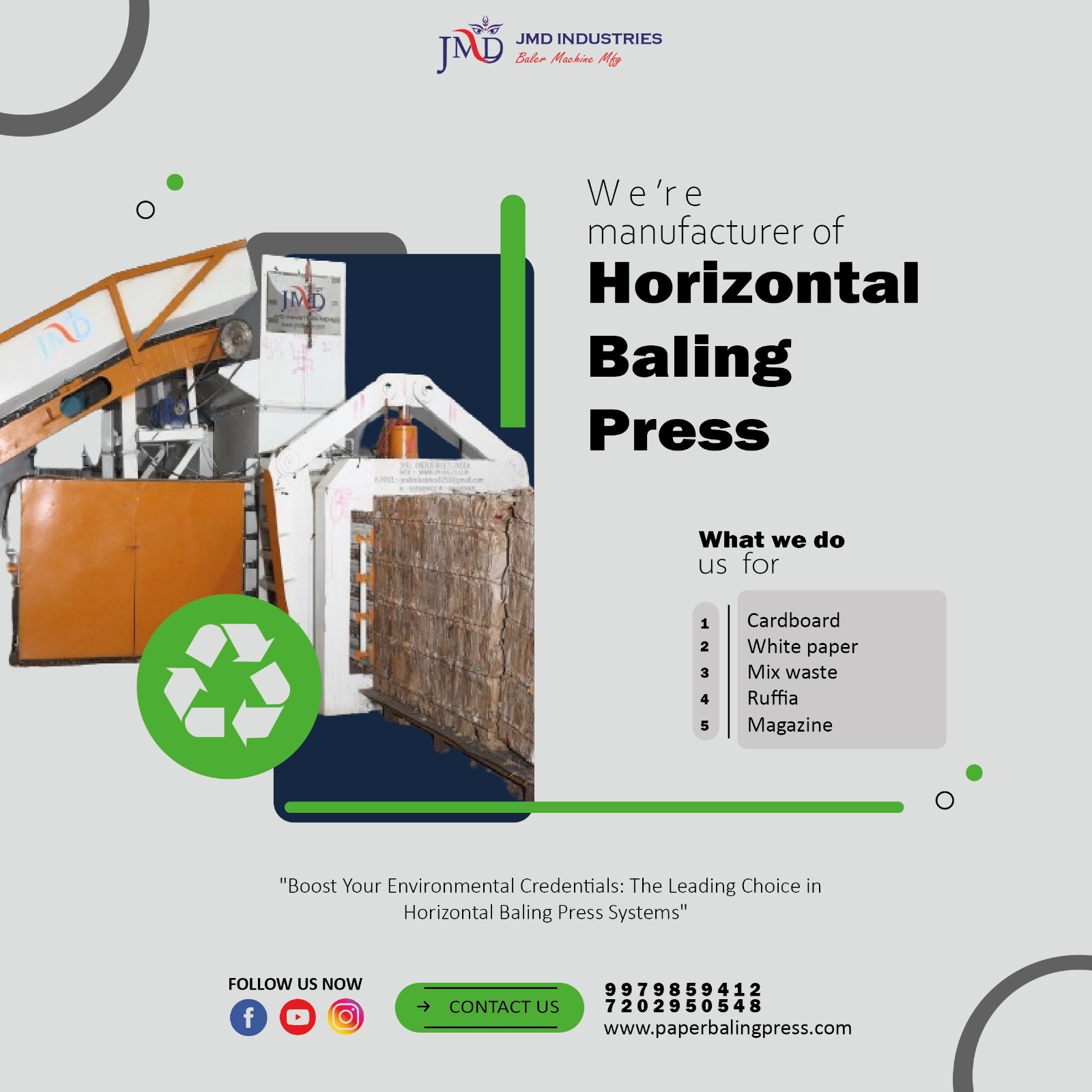 Automatic Horizontal Paper Baling Machine