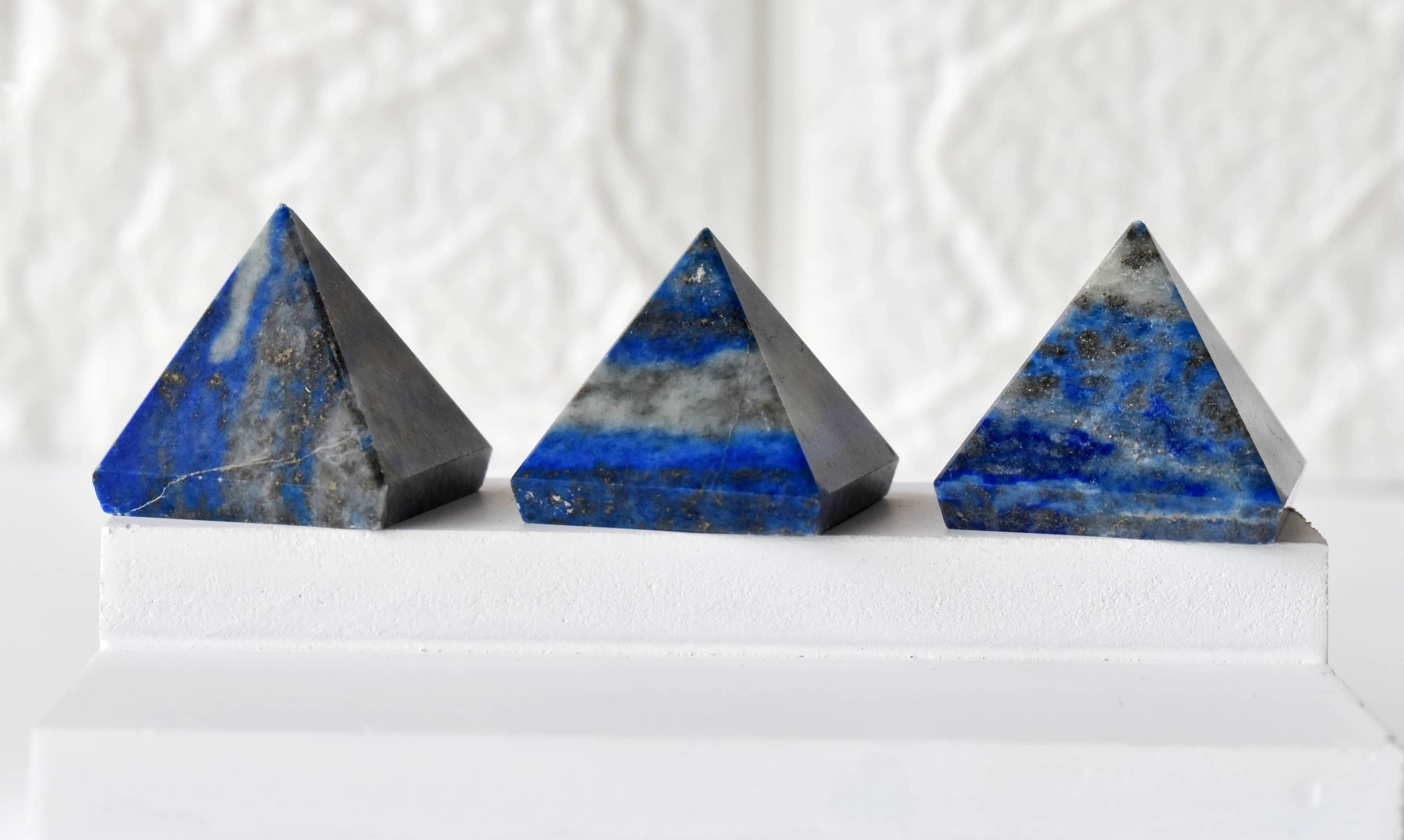 Blue Lapis Lazuli Crystal Pyramids