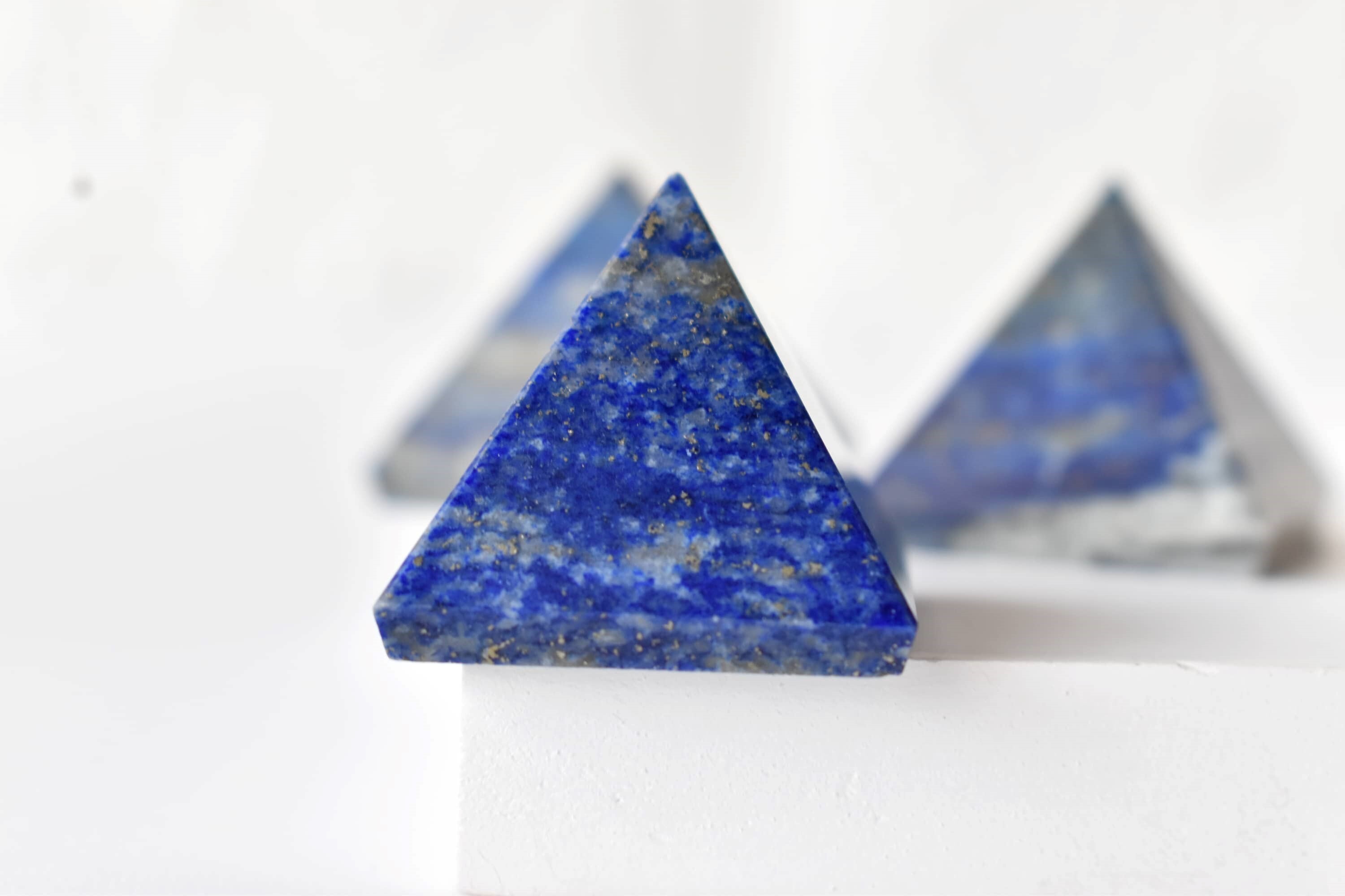 Blue Lapis Lazuli Crystal Pyramids