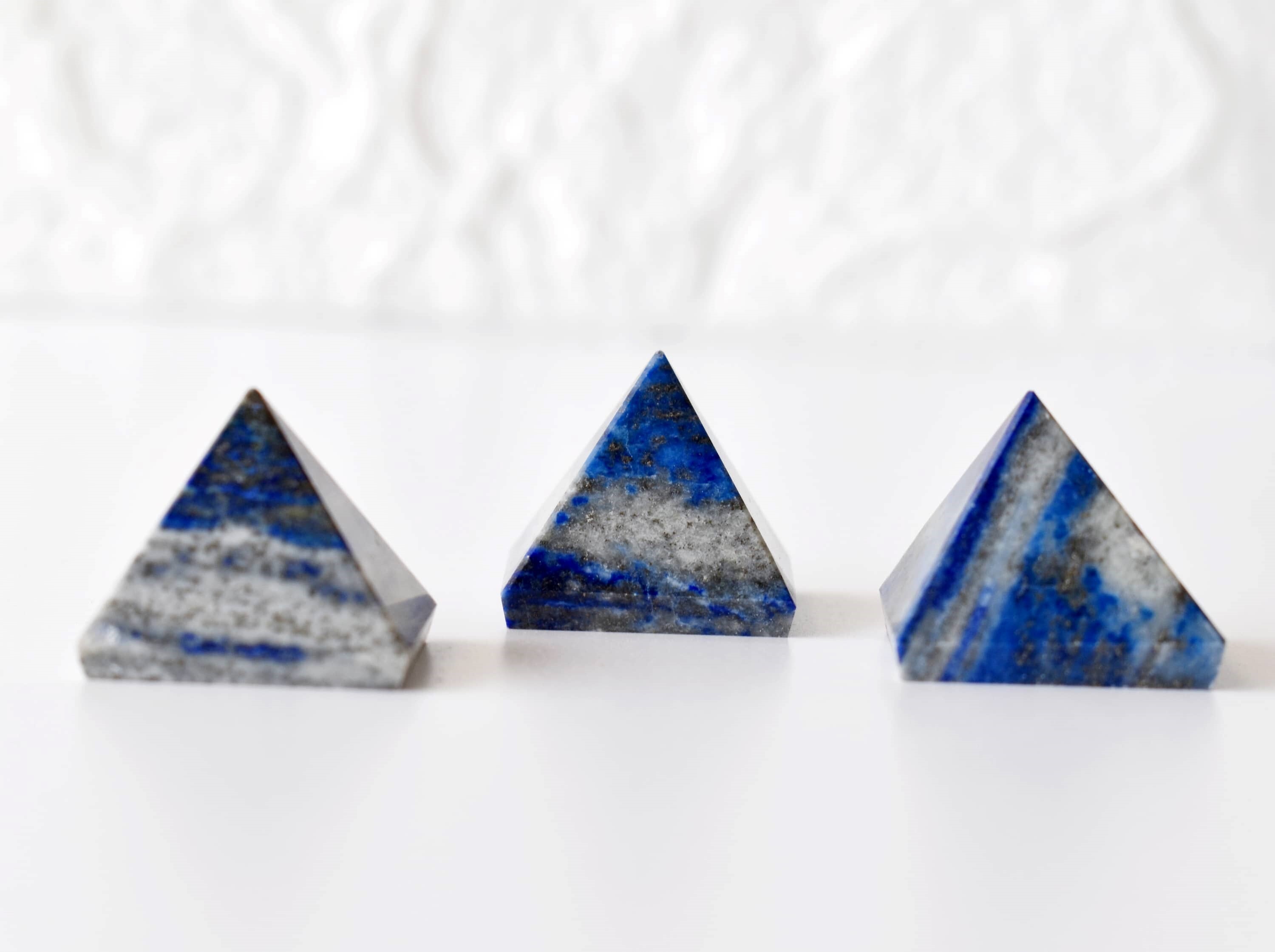 Blue Lapis Lazuli Crystal Pyramids