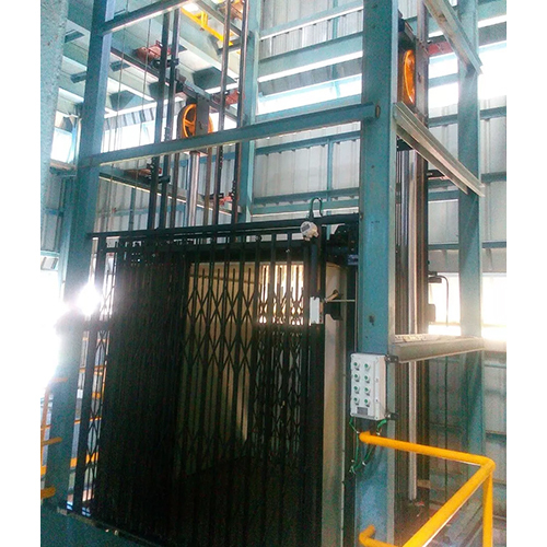 Goods Lift - Steel, Custom Based Dimensions | AC Drive Type, Electric Power Supply, Safety Sensor Device