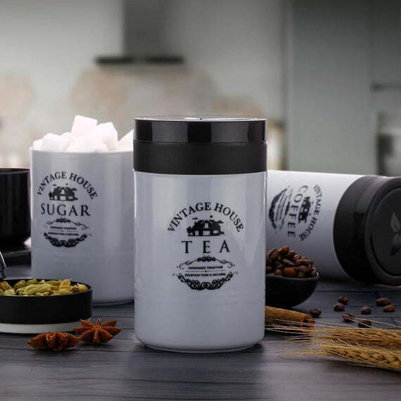 Accurate Seal Tea Sugar Coffee Container - 3 Pcs