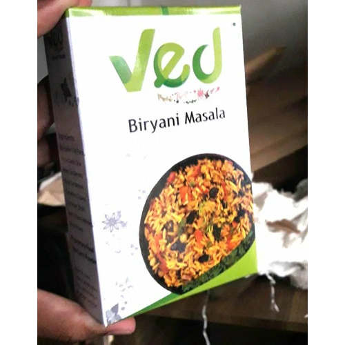 Spice Packaging Mono Carton - High-Quality Paper, Rectangular Shape, Multicolor UV Offset Printing | Ideal for Food Industry Spice Storage and Display