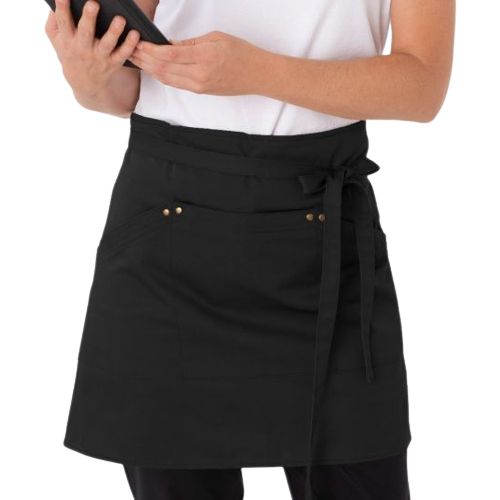 Half Waist Apron - Cotton Material, Customized Size, Various Colors | Modern Style, Spacious Front Pocket, Adjustable Waist Tie