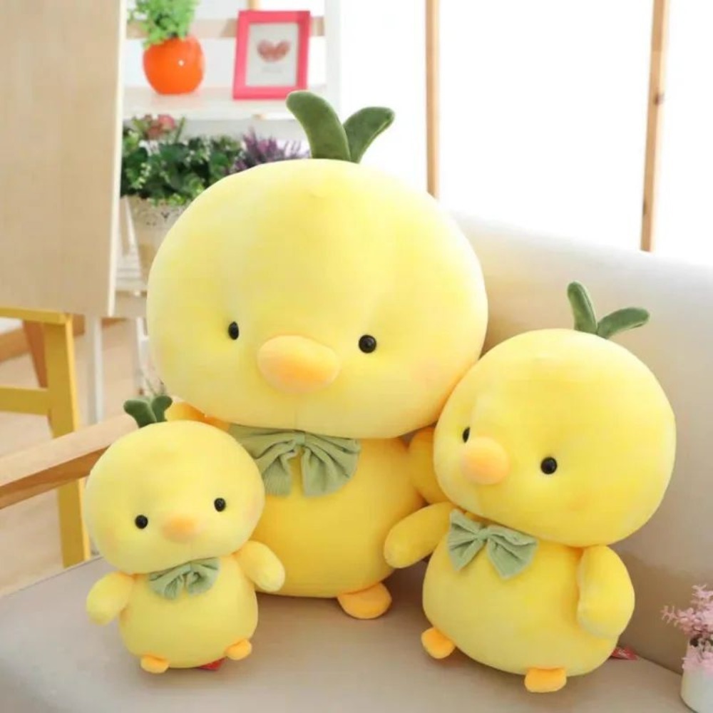 Bow Duck Soft Toy - Color: Yellow