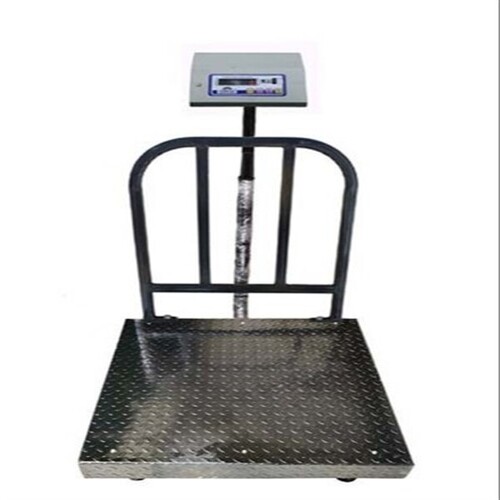 Ms Platform Scale - 200 Kg Capacity, 500x500 Mm Size | Sturdy Ms Grill, 20 Gm Accuracy, Lcd Display, 230 V Ac Power Supply
