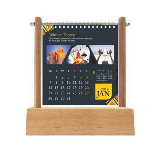 Hanging Style Table Calendar - High-quality Wooden Material, Various Sizes Available, Natural Wooden Color - Perfect For Office Promotion And Date Tracking