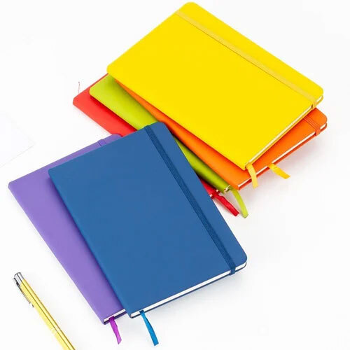 Promotional Notebook Diary - High-quality Leather, Various Customised Sizes , Softcover Design With Double-lined Pages, 165 Pages For Note-taking And Corporate Gifts