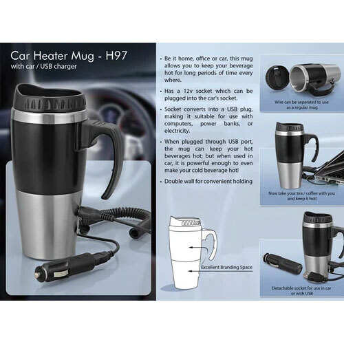 Black Car Heater Mug