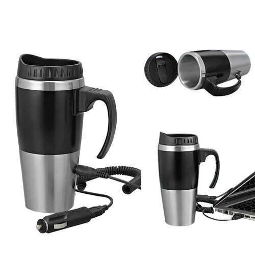 Black Car Heater Mug