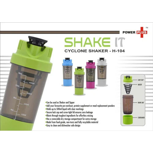 Multicolour Promotional Gift Gym Shaker Bottles With Branding