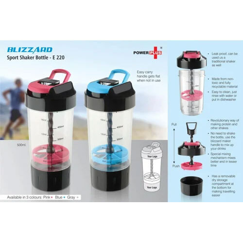 Multicolour Promotional Gift Gym Shaker Bottles With Branding