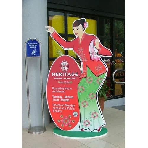 Promotional Sunboard Cutout Stand And Mdf Cutout Standee Application: Industrial