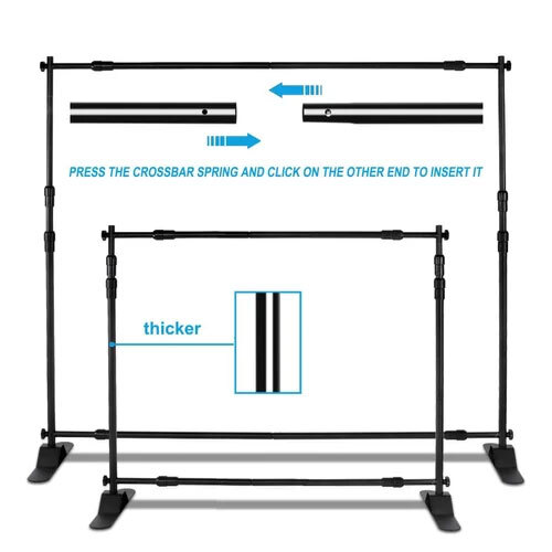Adjustable Folding Banner Stand Folding Backdrop For Events Application: Industrial