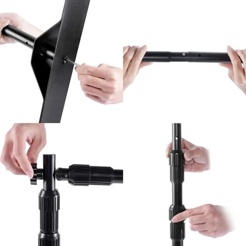 Adjustable Folding Banner Stand Folding Backdrop For Events Application: Industrial