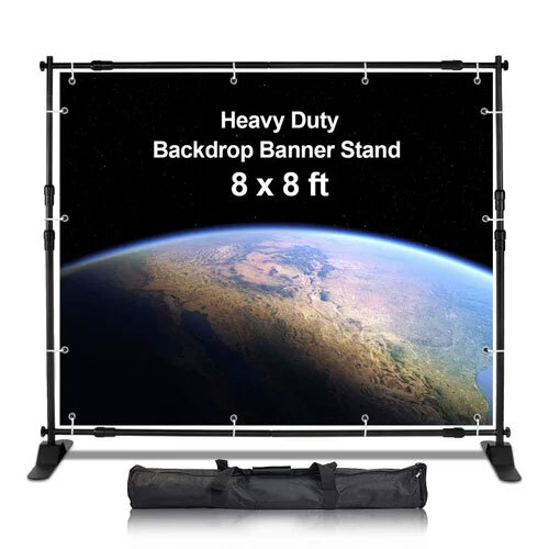 Adjustable Folding Banner Stand Folding Backdrop For Events Application: Industrial