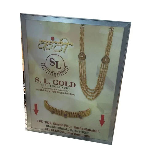 Rectangle Aluminum Clip On Frame Light Box Promotional Led Clip On Board Application: Industrial