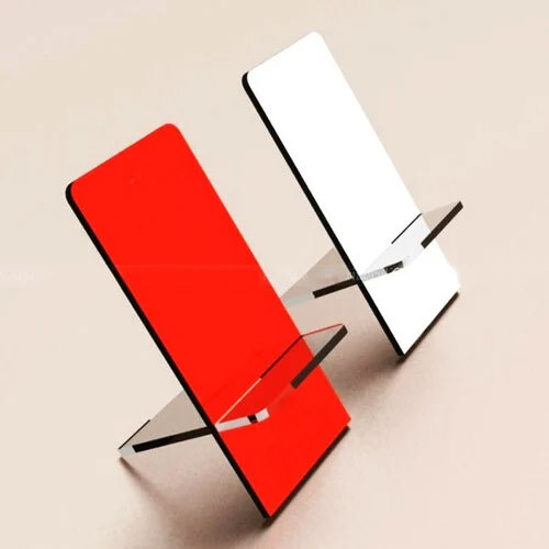 Detachable Mobile Stand - Acrylic, 5 Inch Rectangle Size | Ideal For Industrial Applications