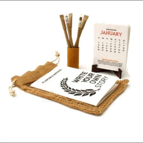 Plantable Kit - Round Multicolour Paper | Includes Plantable Seed Pen And Pencils