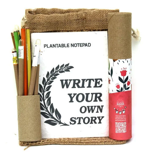 Plantable Kit - Round Multicolour Paper | Includes Plantable Seed Pen And Pencils