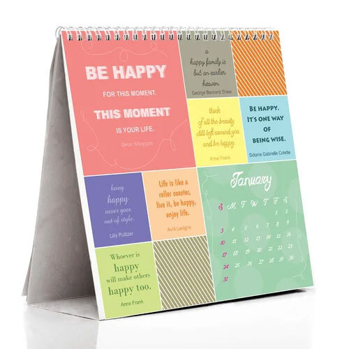 Mix Customized Printed Table Top Calendar