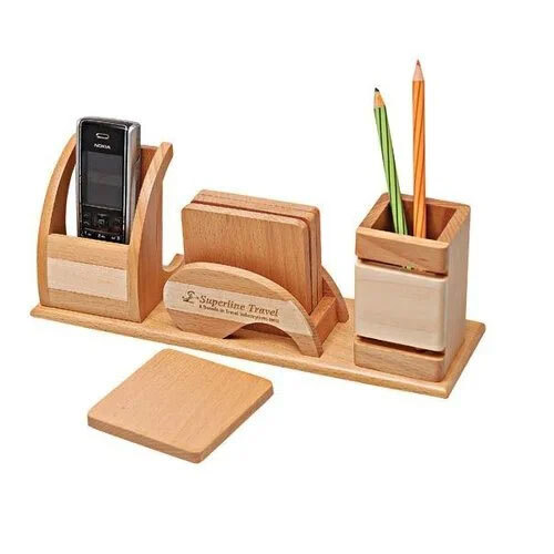 Table Top Display Stand Promotional Table Top Corporate Table Top Gifts - Wooden Material, 50 Grams Weight | 1-year Warranty