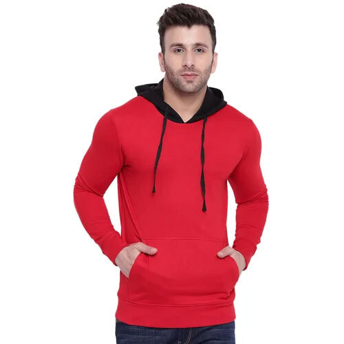 Promotional Customized Sweatshirt With Kangaroo Pocket - Cotton Blend, Customized Size, Yellow Color, Long Sleeves | 1-year Warranty
