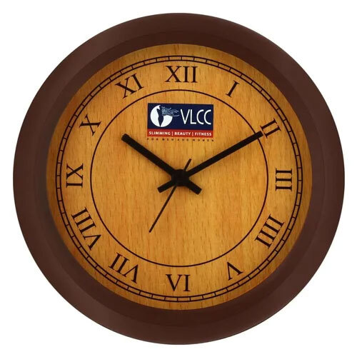 Promotional Corporate Wall Clock - Plastic & Stainless Steel, 12 Inch Round Design For Corporate Gifts