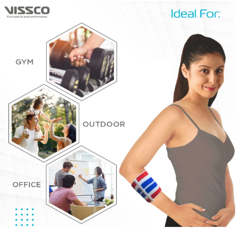 Tennis Elbow Belt Vissco (P.c.no.0605) S/m/l/xl/xxl - Color: Multicolor