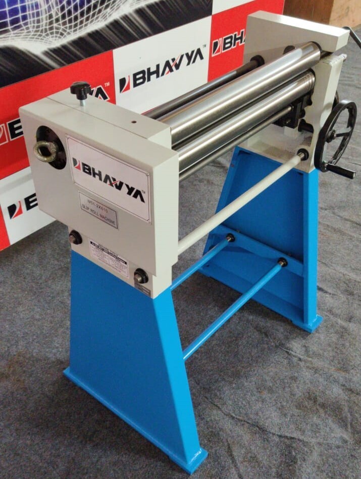 Hand Operated Slip Roll Machine - Color: White And Blue