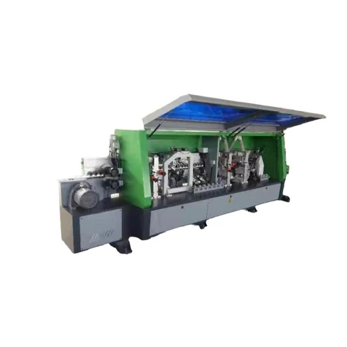 Green Paint Coated Automatic Edge Bander Machine With Corner Rounding