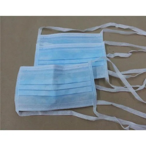 टाई ऑन नॉन वुवेन फेस मास्क