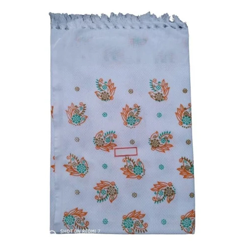 कूल व्हाइट फ्लोरल बाथ इरोड कॉटन टॉवल