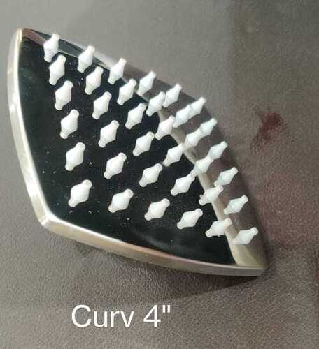 Shower Curve 4x4 - Satin Finish, 4x4 Inches HDPE Shower Accessory | Durable, Versatile Design for Enhanced Shower Experience