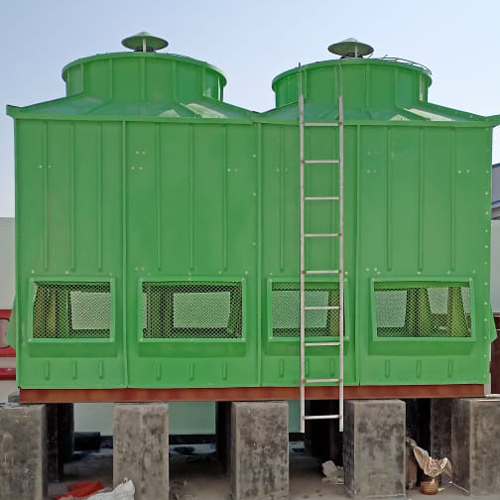 Frp Cooling Tower With Double Fan - Color: Green