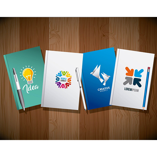 Printed Diaries - Paper & Cardboard, A5 Size, Blue Color | Full Color Printing, 100-300 Pages For Daily Scheduling, Note Taking & Project Management