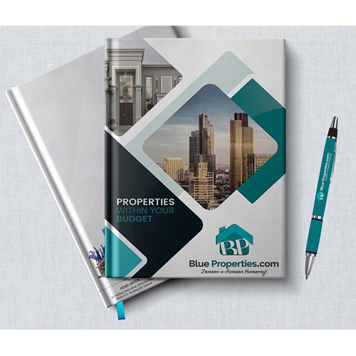 Printed Diaries - Paper & Cardboard, A5 Size, Blue Color | Full Color Printing, 100-300 Pages For Daily Scheduling, Note Taking & Project Management