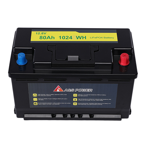 Lifepo4 Battery - 12.8v 80ah 1024wh Sealed Dry Charged, Durable Cover Included
