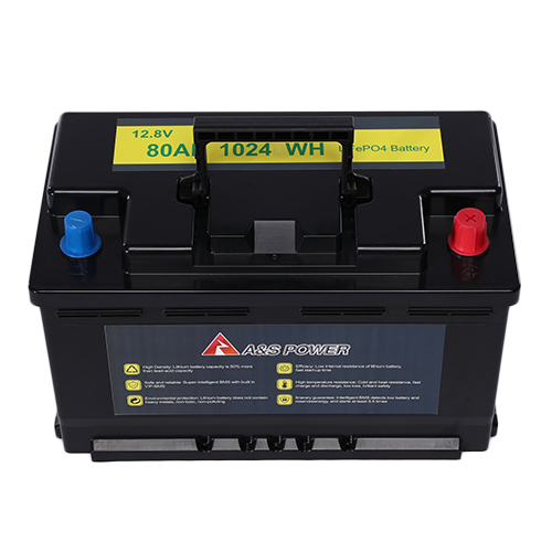 Lifepo4 Battery - 12.8v 80ah 1024wh Sealed Dry Charged, Durable Cover Included
