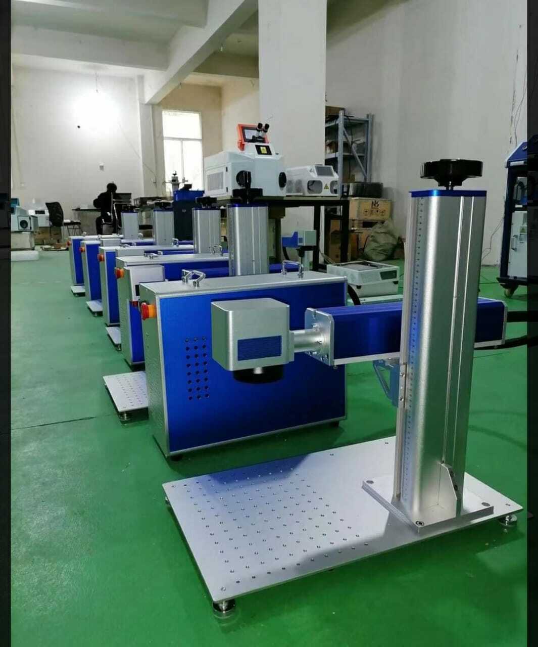 50 Watt Metal Laser Engraving Machine - Color: Grey/white