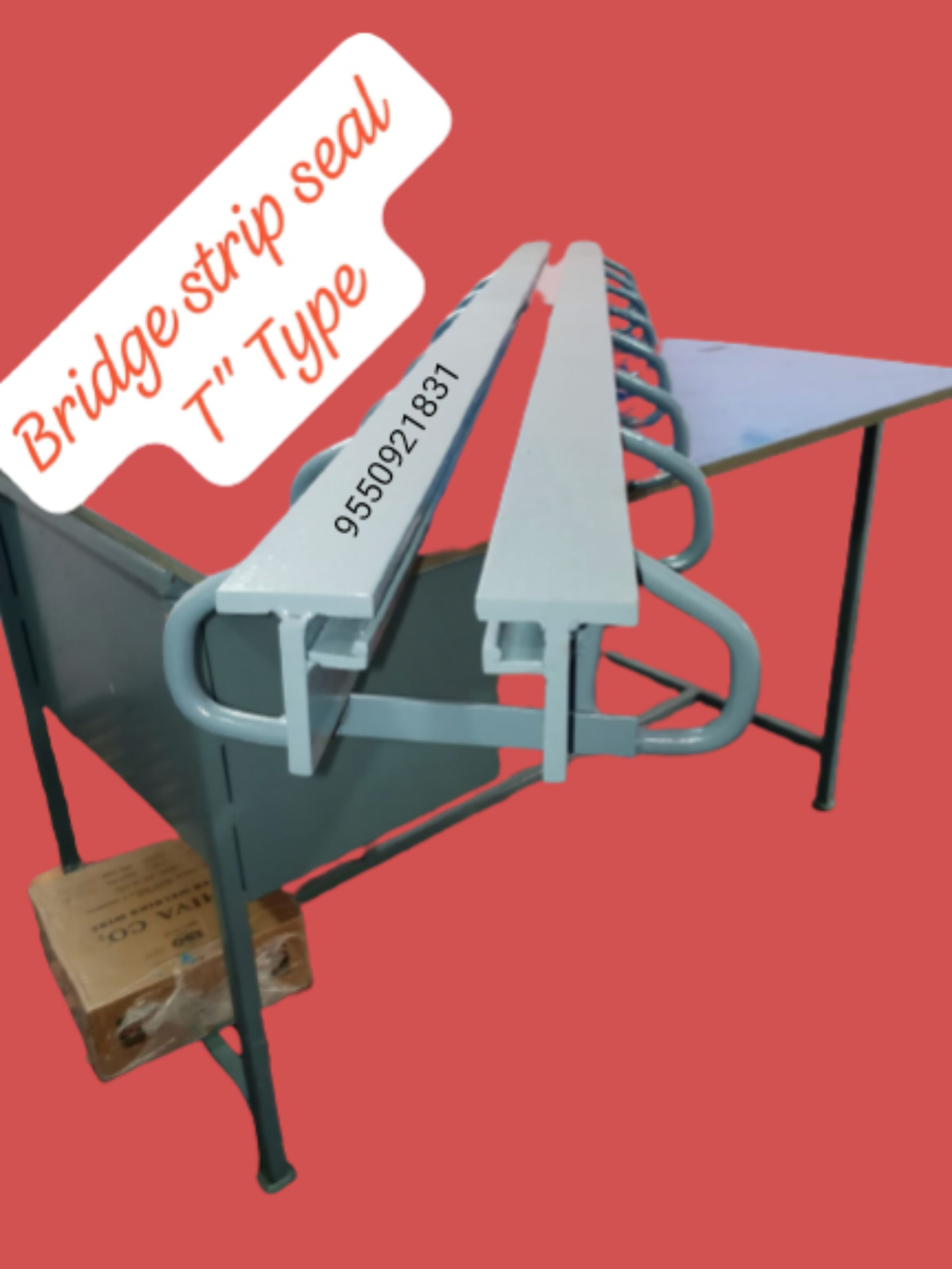 Compression Seal Expansion Joint - Iron, 100x100x10mm | Seismic Movement Accommodation, Painted Surface, Welding Connectivity