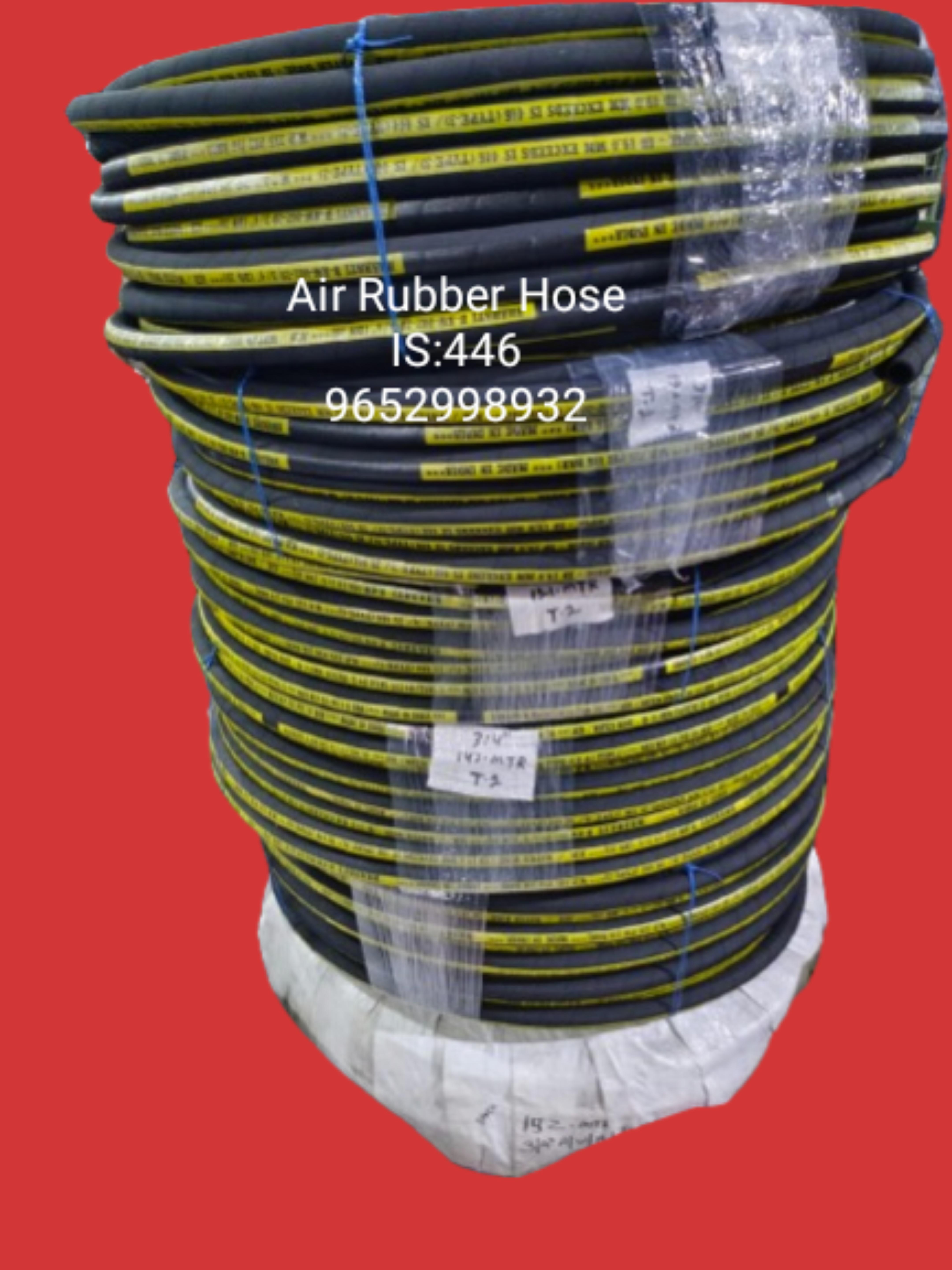 Rock Drill Rubber Hose - Color: Black