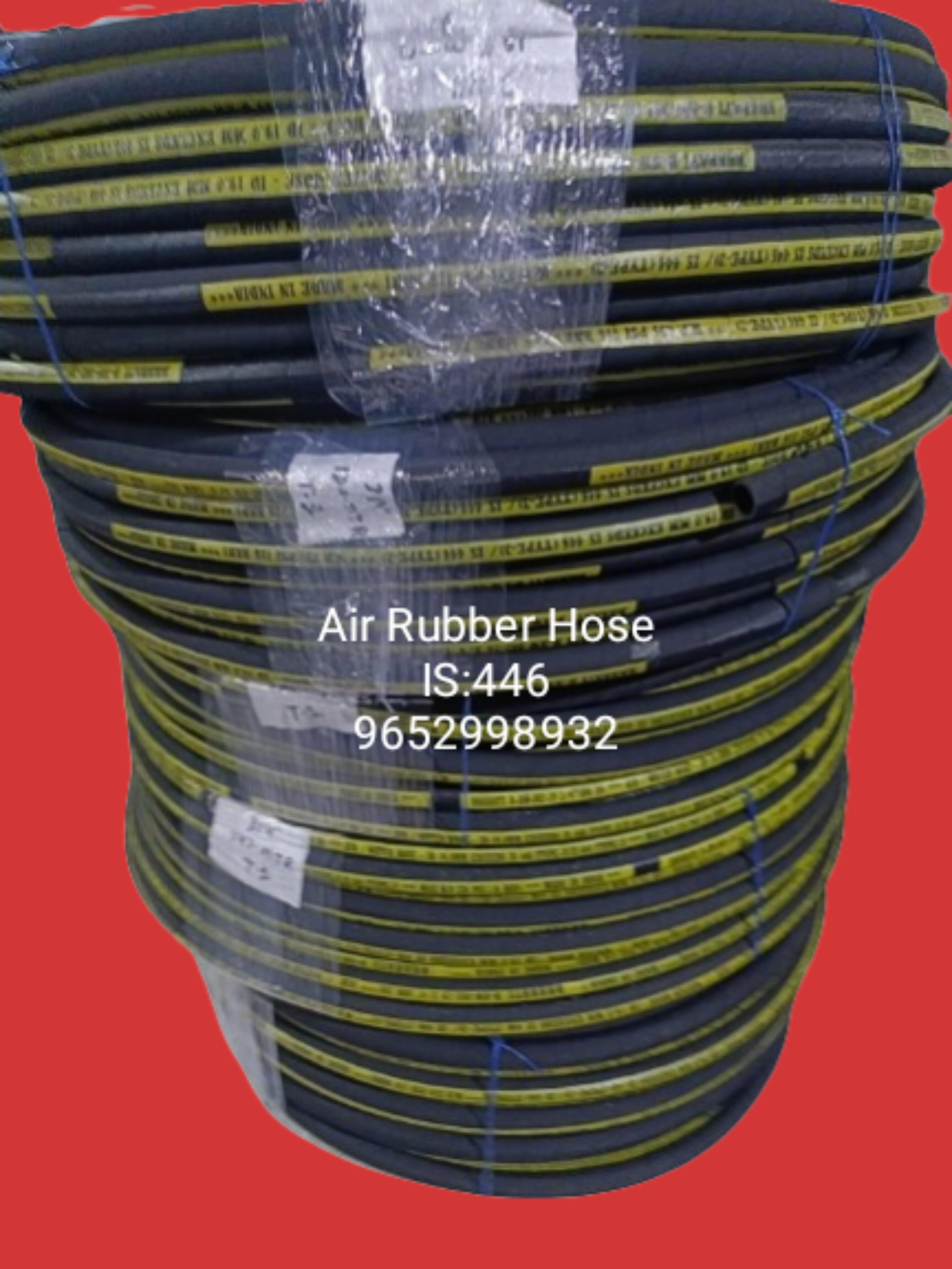 Rock Drill Rubber Hose - Color: Black